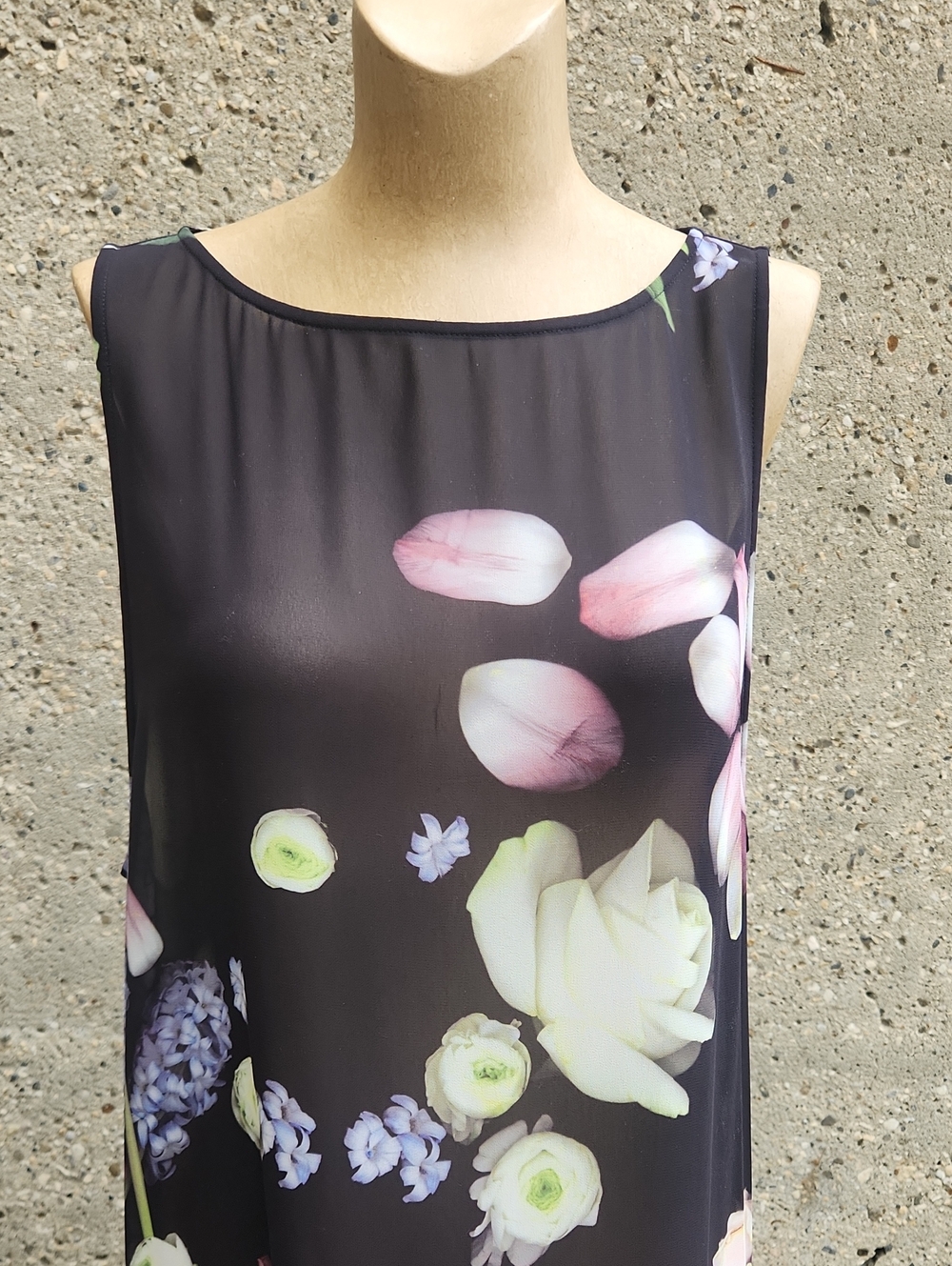 Ted Baker Black Floral Print Sleeveless Maxi Dress - Picture 2 of 9